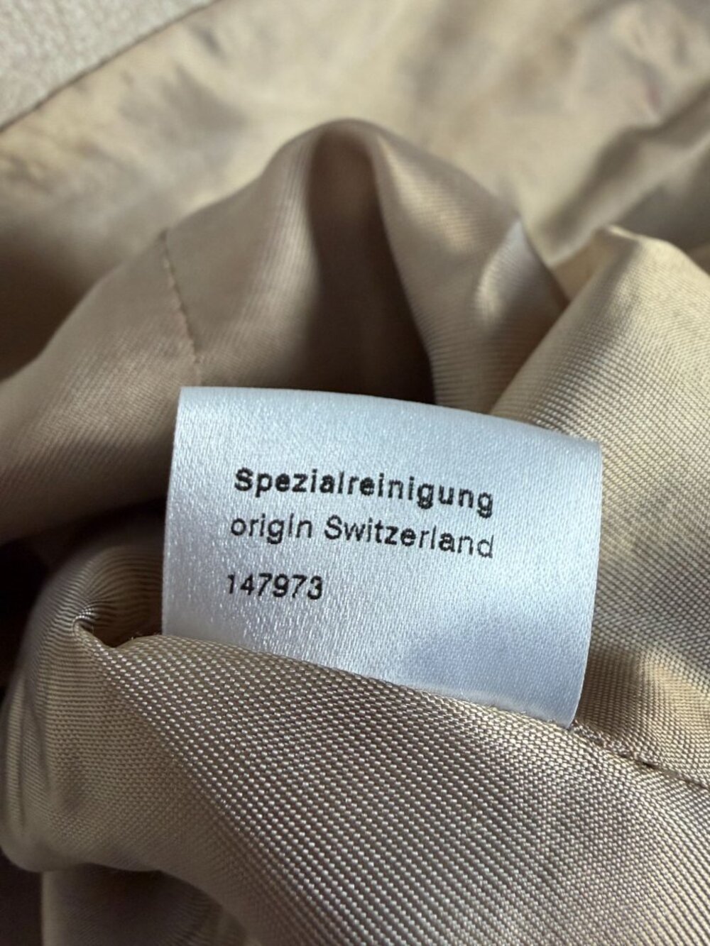 Akris Punto Womens Beige Genuine Lambskin Leather Belted Jacket Size 12 Swiss - Picture 7 of 14